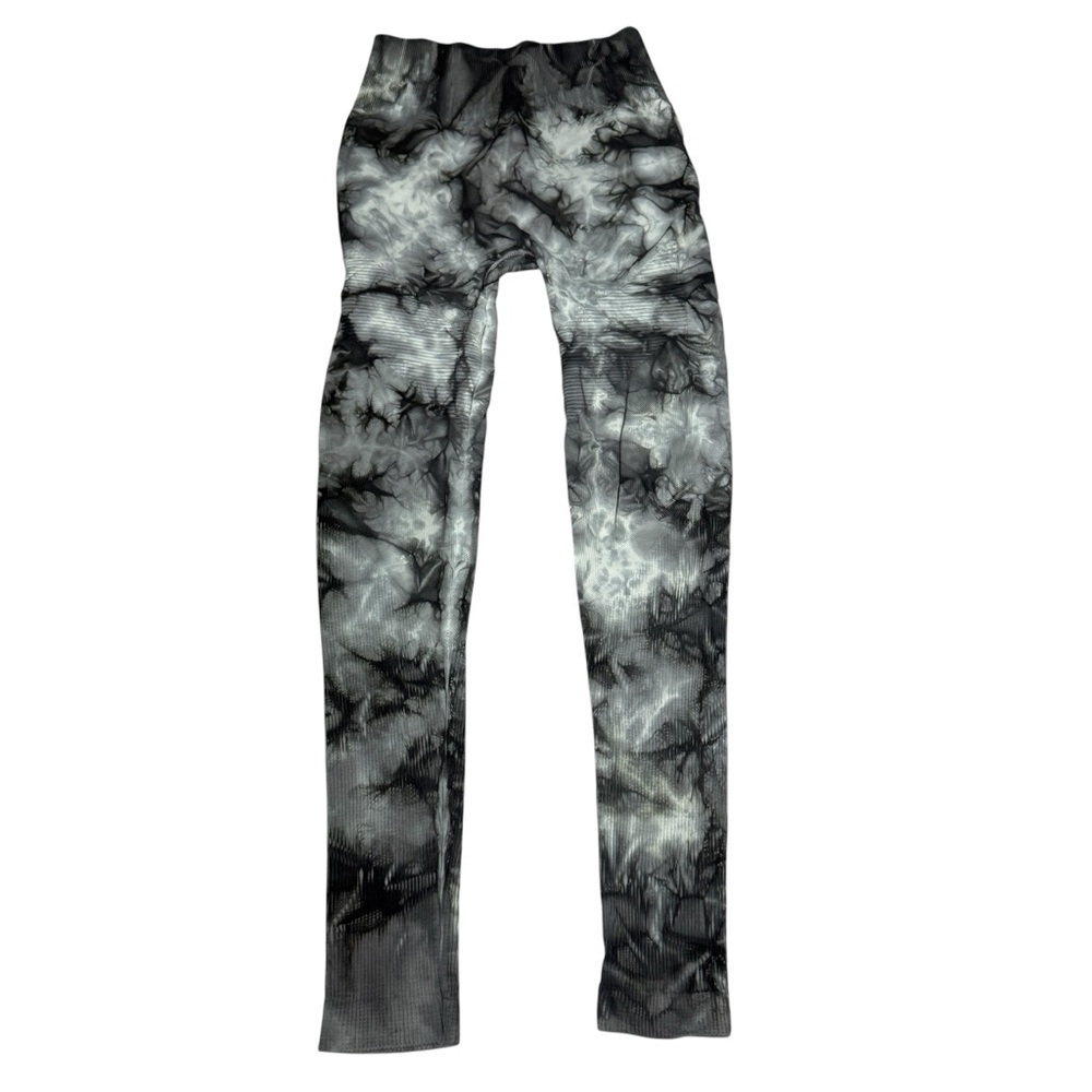 Tackma Leggings grey white tie dye size XS